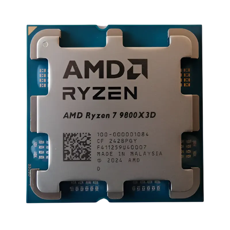 CPU AMD Ryzen 7 9800X3D (4.7-5.2GHz, 8C/16T, L2 8MB, L3 98MB, 5nm, 120W), Socket AM5, Tray