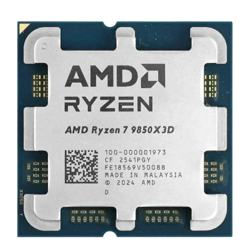 CPU AMD Ryzen 7 9850X3D (4.7-5.6GHz, 8C/16T, L2 8MB, L3 96MB, 5nm, 120W), Socket AM5, Tray