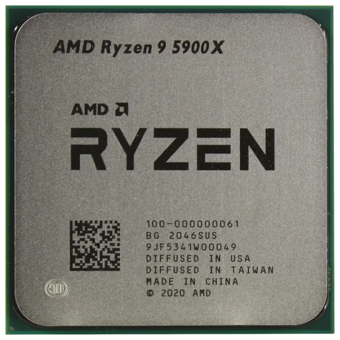 CPU AMD Ryzen 9 5900X (3.7-4.8GHz, 12C/24T, L2 6MB, L3 64MB, 7nm, 105W), Socket AM4, Tray