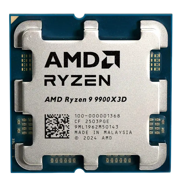 CPU AMD Ryzen 9 9900X3D (4.4-5.5GHz, 12C/24T, L2 12MB, L3 128MB, 5nm, 120W), Socket AM5, Tray
