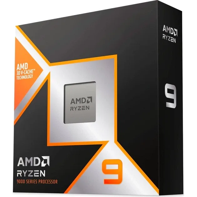 AMD Ryzen 9 9950X3D (100-100000719WOF) UA, 16C/32T, vedere laterală