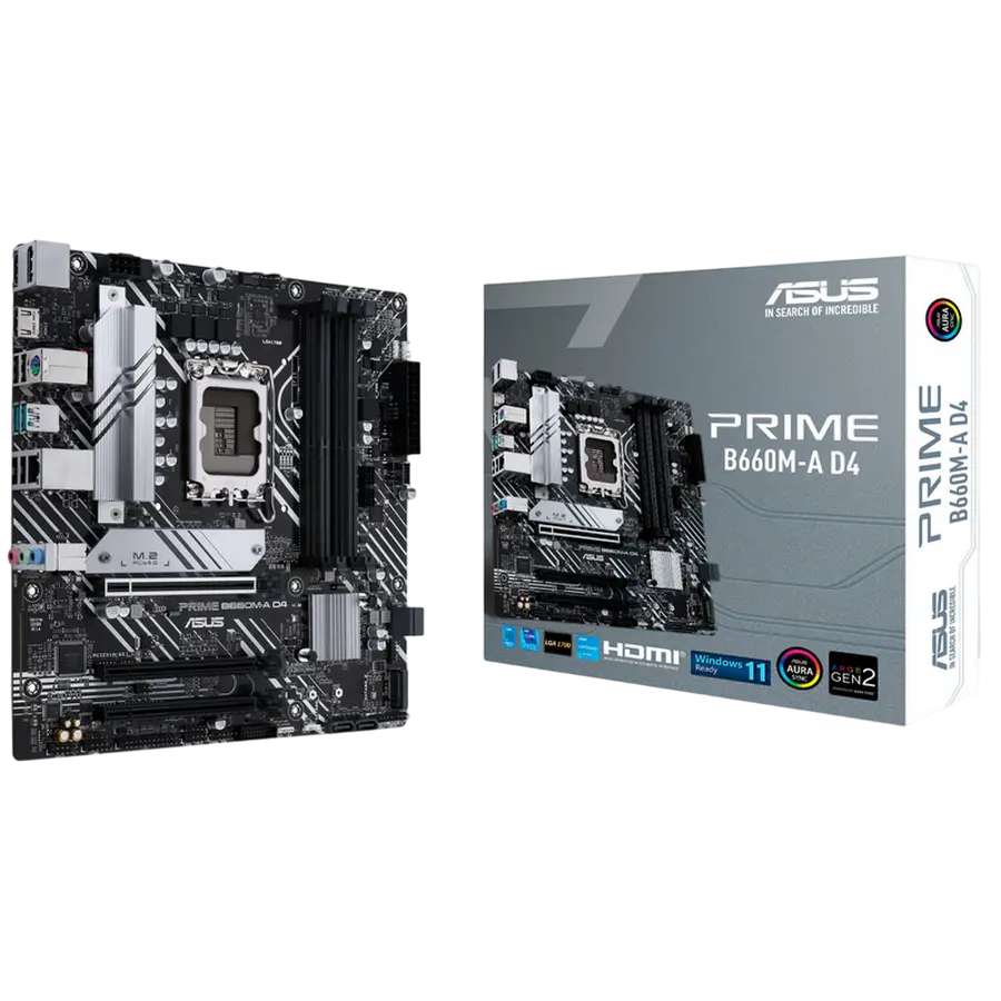 ASUS S1700 ASUS PRIME B660M-A D4 mATX
