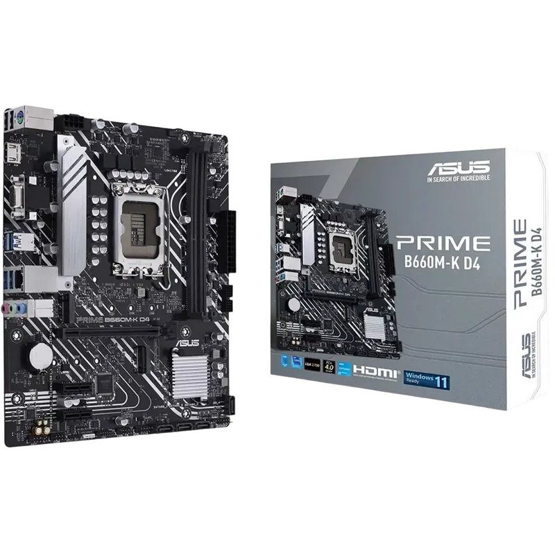 ASUS S1700 ASUS PRIME B660M-K D4 mATX