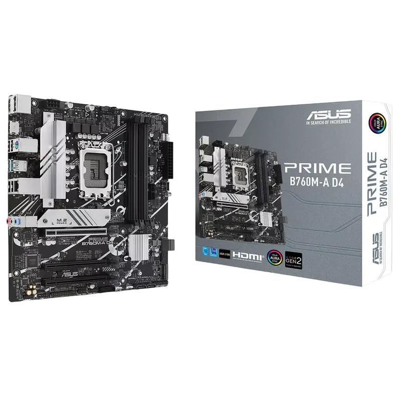 ASUS S1700 ASUS PRIME B760M-A D4 ATX