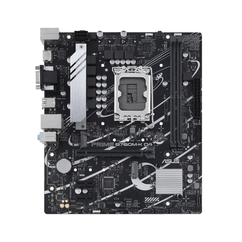 ASUS S1700 ASUS PRIME B760M-K D4 mATX