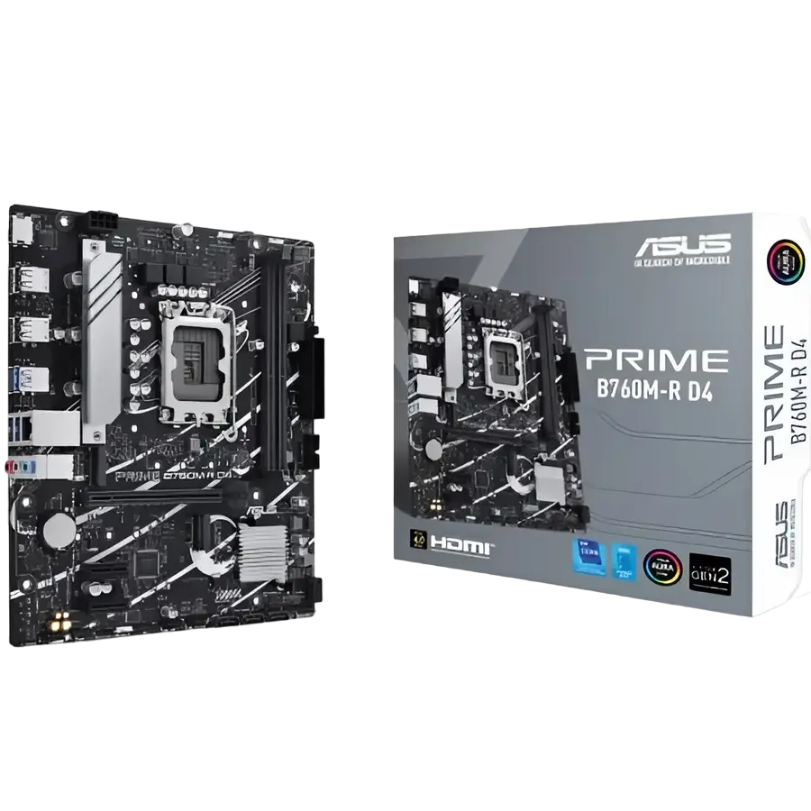 ASUS S1700 ASUS PRIME B760M-R D4 mATX