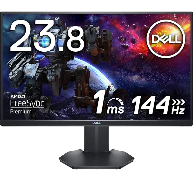 23.8" DELL S2421HGF, Black, TN, 1920x1080, 144Hz FreeSync+GSync, 1ms, 350cd, HDMI+DP+AudioOut