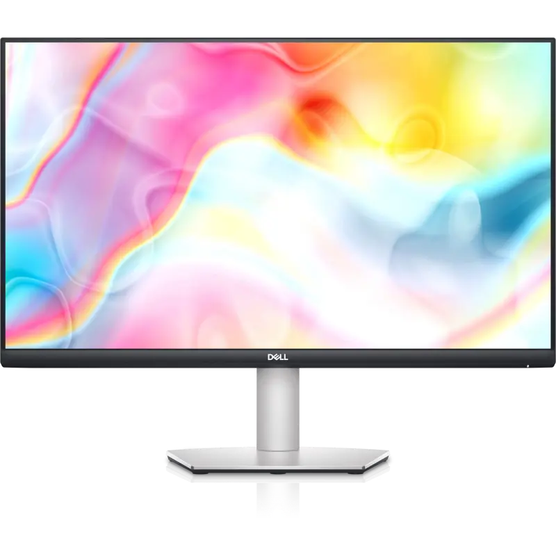 27" DELL S2722QC, Silver, IPS, 3840x2160, 60Hz, 4ms, 350cd, DCR1000:1, HDMI+DP+USB+TypeC, Pivot