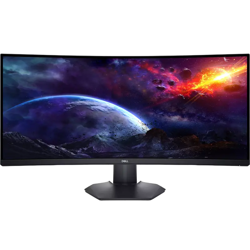 34" DELL S3422DWG, Black, Curved-VA,3440x1440, 144Hz, FreeSync, 1msMPRT, 400cd, HDR400, HDMI+DP+USB