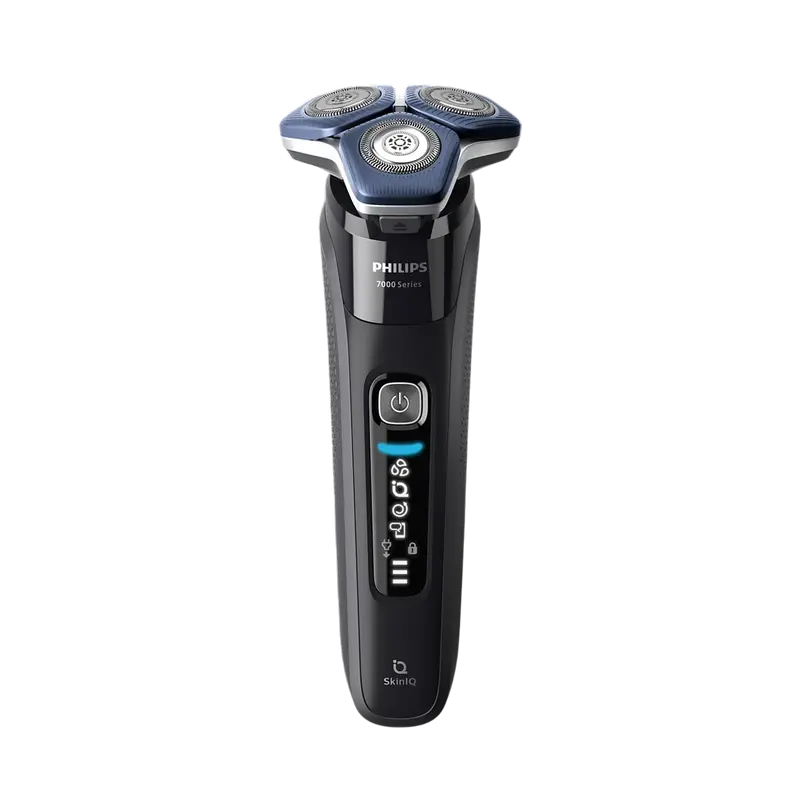Aparat de ras electric Philips S7886/35, rotativ, Wet & Dry, autonomie 60 min, Negru, vedere alternativă