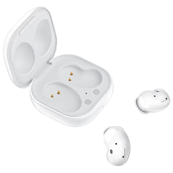 Casti true wireless Samsung Galaxy Buds Live alb, vedere laterală