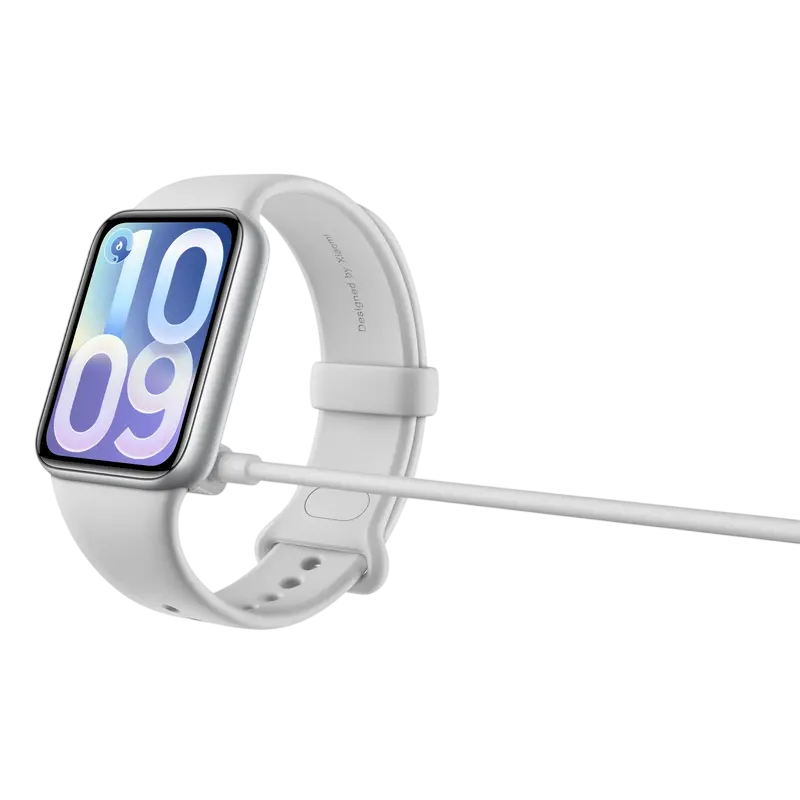 Brățară inteligentă Xiaomi Smart Band 10 Pro Argintiu, vedere posterioară