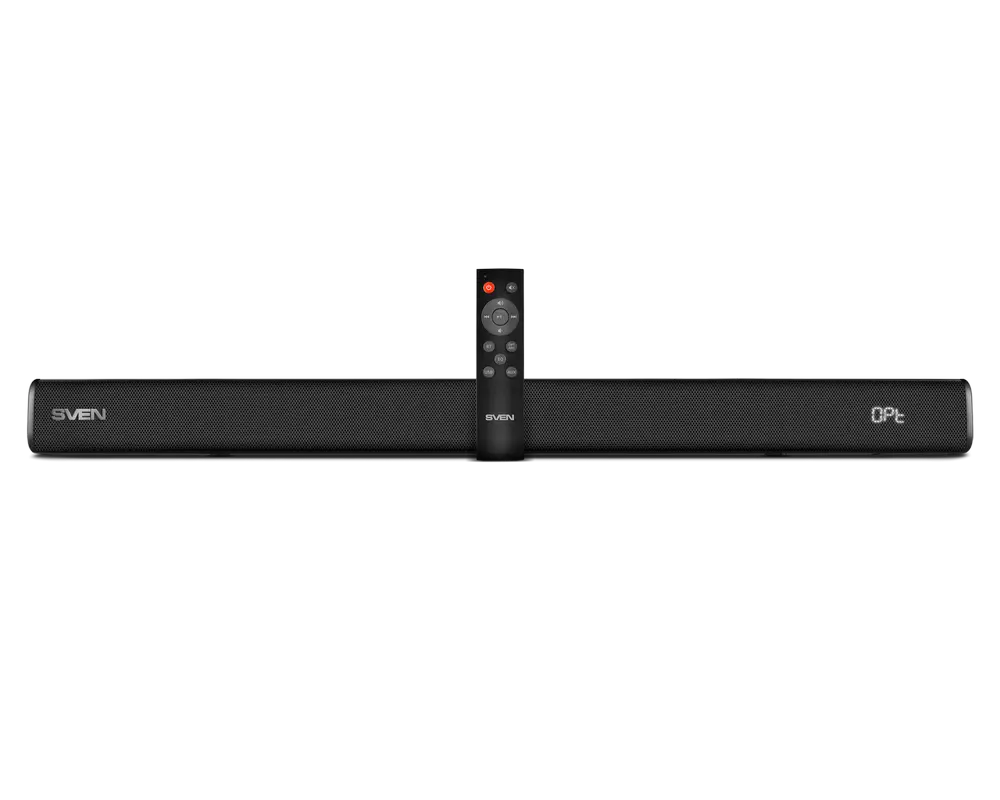 Soundbar SVEN SB-2040A, Black, 40W, Bluetooth, HDMI, RC, Optical, USB, display