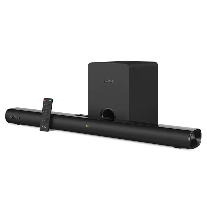 Soundbar SVEN SB-2150A, Black, 180W,USB,HDMI,display,RC,Optical,Bluetooth,wireless subwoofer