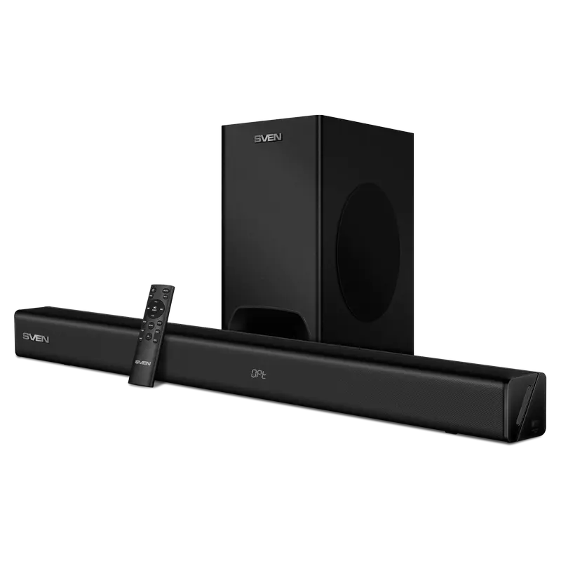 Soundbar SVEN SB-2400DD, black, 400W, DolbyDigital, Bluetooth, HDMI, RC, Optical, USB, display, wire