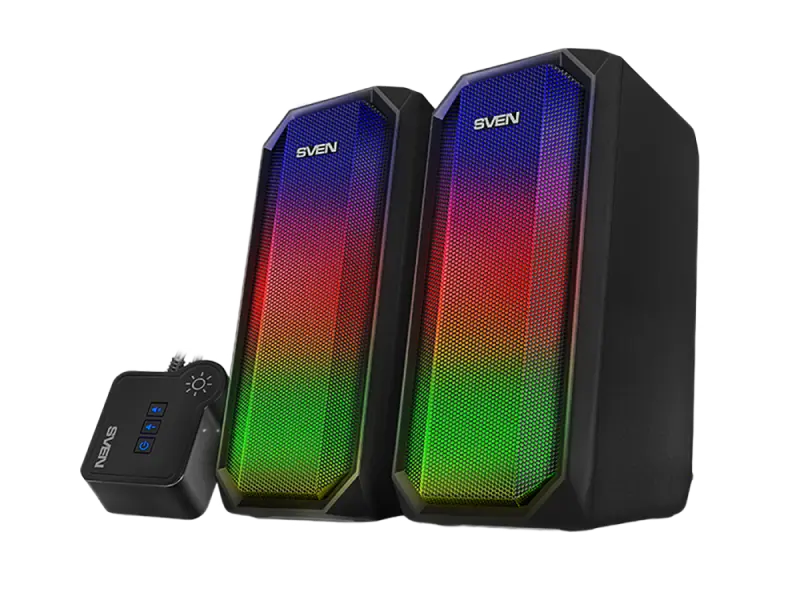 Speakers SVEN "420" Black, 10w, USB power / DC 5V, RGB Light