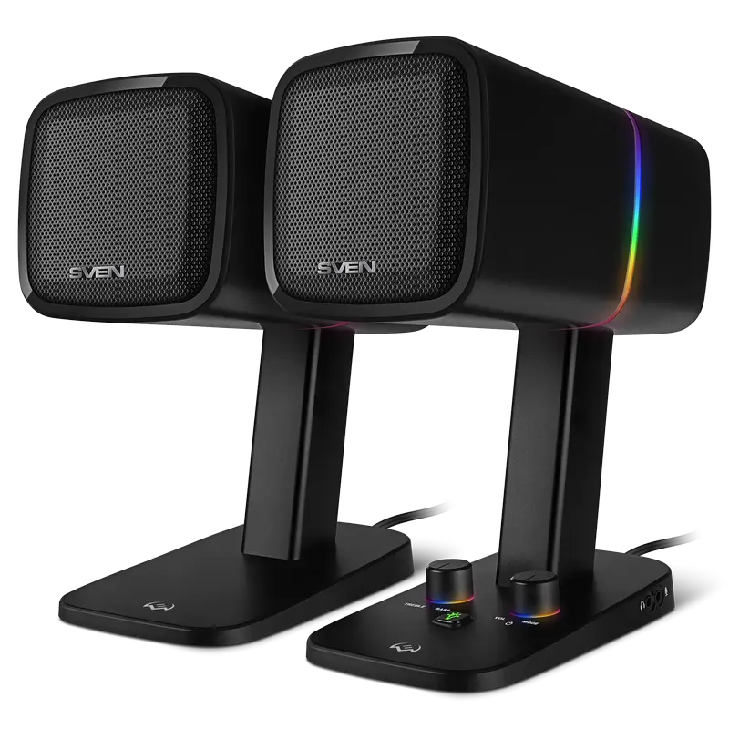 Boxe SVEN G600 30 W Negru cu iluminare RGB si Bluetooth