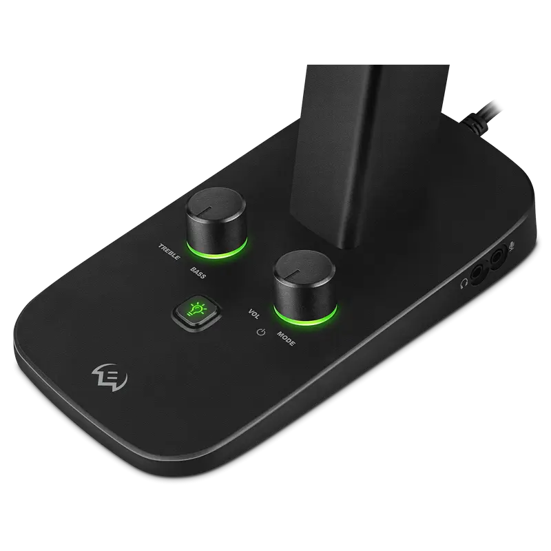 Boxe SVEN G600 30 W Negru cu iluminare RGB si Bluetooth, vedere laterală