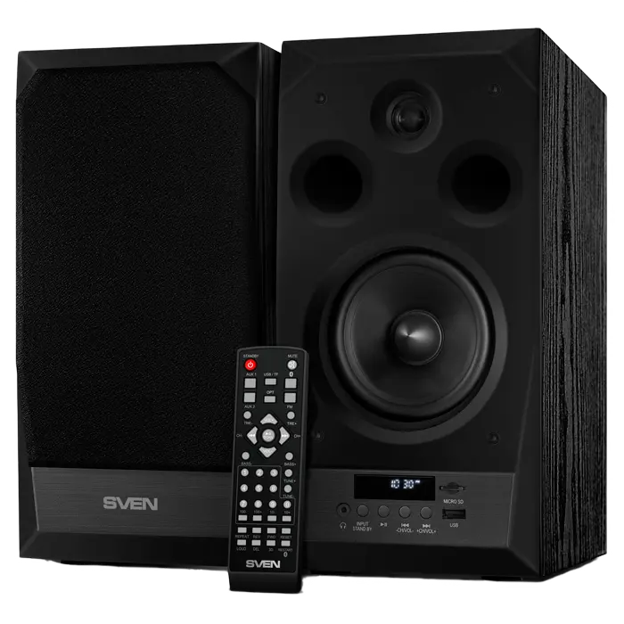 Speakers SVEN "MC-20" Black, 90w, Bluetooth, SD, USB Flash, Remote Control, FM, 3.5mm jack