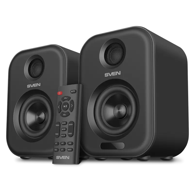 Speakers SVEN MC-5, grey, 50W, Bluetooth, RCA*2, USB, Optical, RC