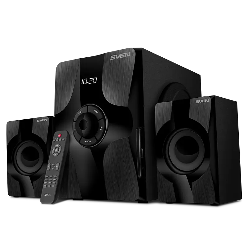 Speakers SVEN "MS-315" Bluetooth, FM, USB, Display, RC, Black, 46w / 20w + 2x13w / 2.1