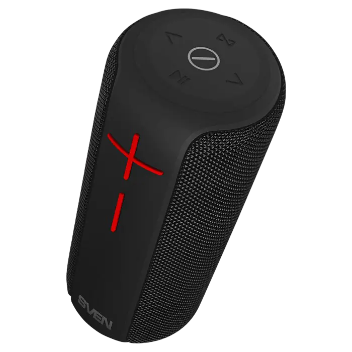 Speakers SVEN "PS-215" 12W, Waterproof (IPx6), TWS, Bluetooth, FM, USB, microSD, 2400mA*h, Black