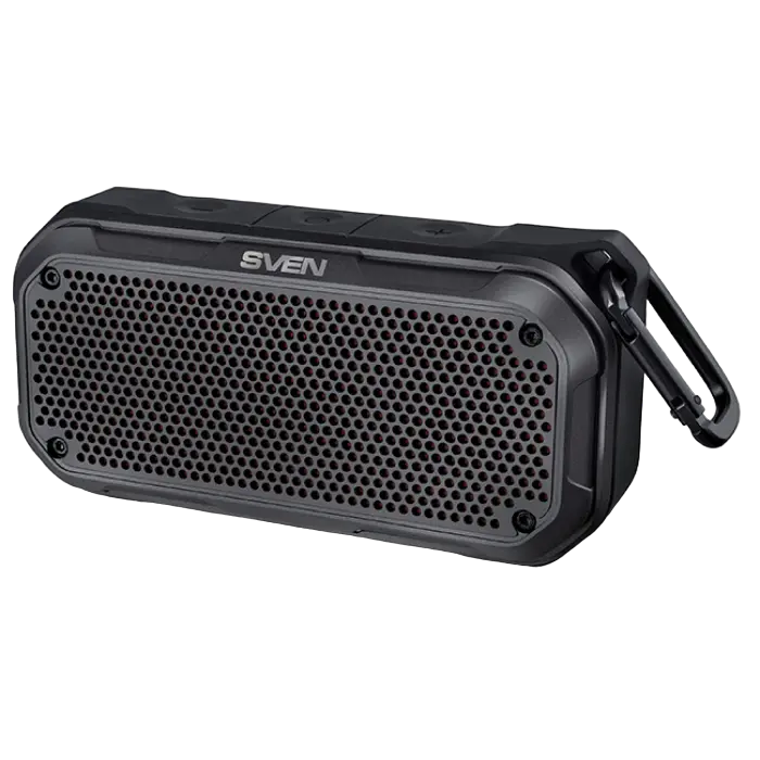 Speakers SVEN "PS-240" 10w, TWS, IPx7, Black, Bluetooth, microSD, AUX, Mic, 2000mA