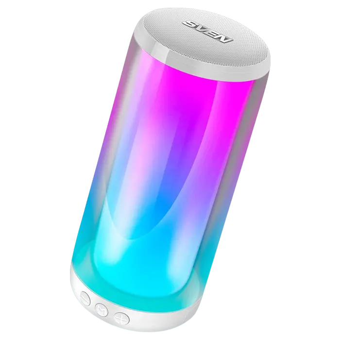 Speakers SVEN "PS-265" 10W, TWS, Bluetooth, FM, USB, microSD, 2000mA*h, White