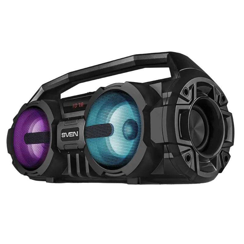Speakers SVEN "PS-415" 12w, Black, Bluetooth, Karaoke, microSD, FM, AUX, USB, power:1500mA, DC5V