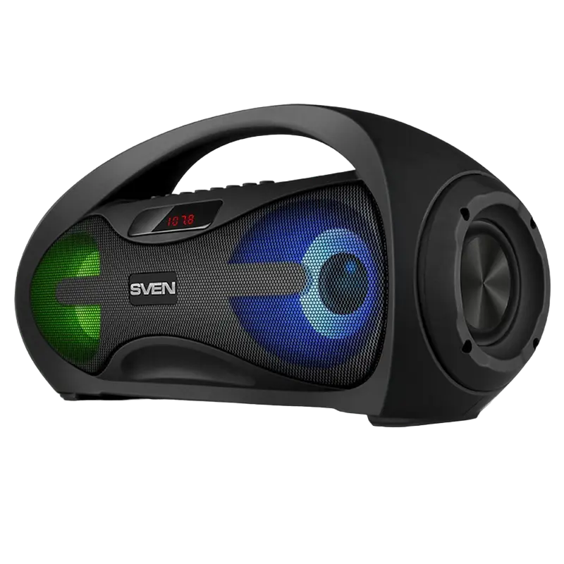 Speakers SVEN "PS-425" 12w, Black, Bluetooth, Karaoke, microSD, FM, AUX, USB, power:1500mA, DC5V