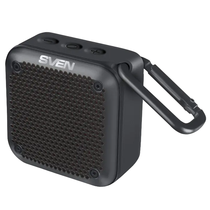 Speakers SVEN "PS- 88" 10w, TWS, IPx7, Black, Bluetooth, microSD, AUX, Mic, 1500mA