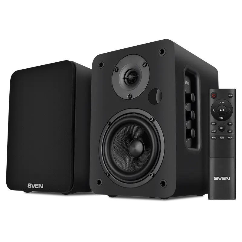 Speakers SVEN "SPS-830", 60W, Bluetooth, RCA*2, USB, Optical, HDMI, RC, Black