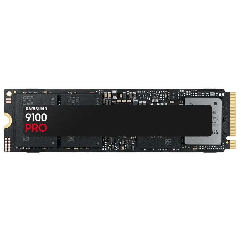 .M.2 NVMe SSD 1.0TB Samsung 9100 PRO "MZ-VAP1T0BW" [PCIe 5.0 x4, R/W:14700/13300MB/s, 1850K/2600K IOPS, 600TB, 3DTLC]