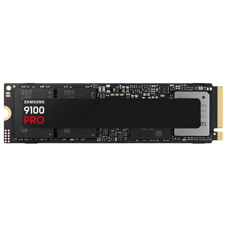 .M.2 NVMe SSD 2.0TB Samsung 9100 PRO "MZ-VAP2T0BW" [PCIe 5.0 x4, R/W:14700/13400MB/s, 1850K/2600K IOPS, 1.2PB, 3DTLC]