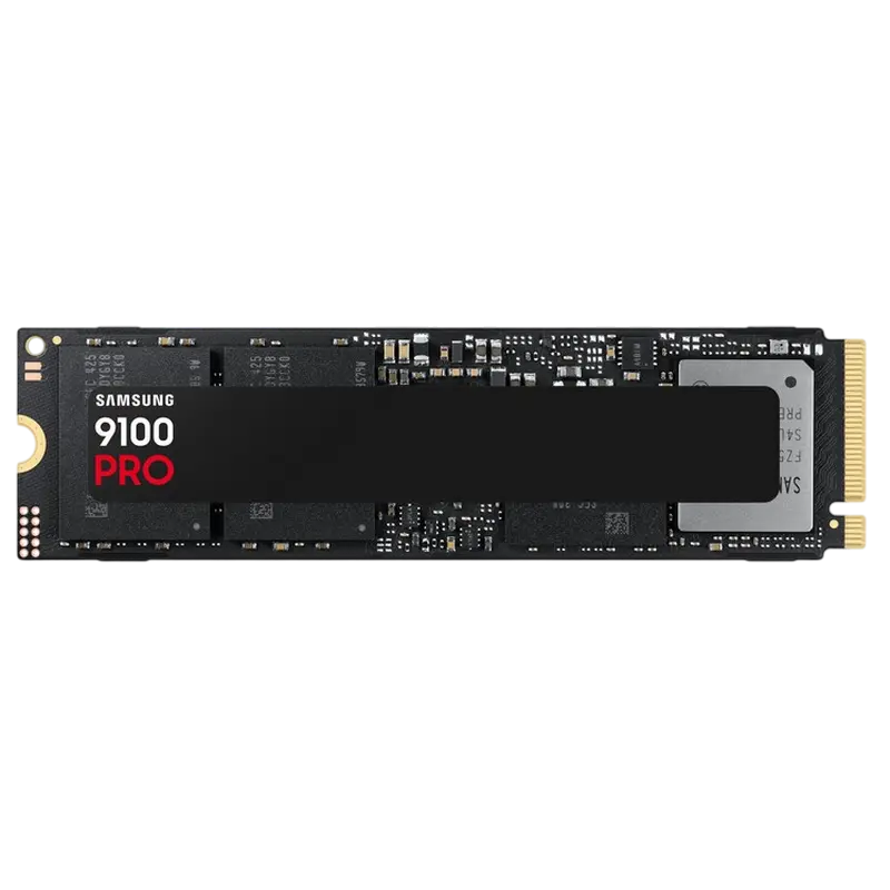 .M.2 NVMe SSD 4.0TB Samsung 9100 PRO "MZ-VAP4T0BW" [PCIe 5.0 x4, R/W:14800/13400MB/s, 2200K/2600K IOPS, 2.4PB, 3DTLC]