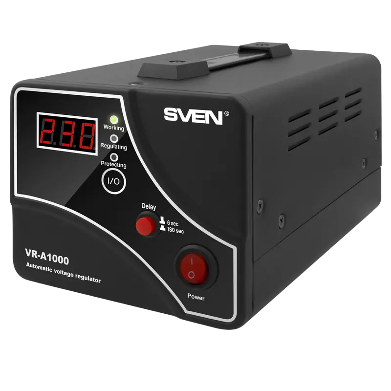 Stabilizer Voltage SVEN VR- A1000 max.600W, Output sockets: 1 × CEE 7/4