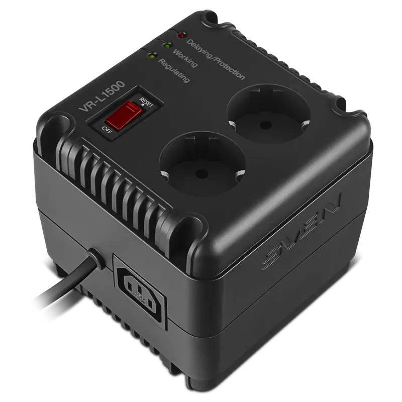 Stabilizer Voltage SVEN VR-L1500 max.500W, Output sockets: 2 × CEE 7/4