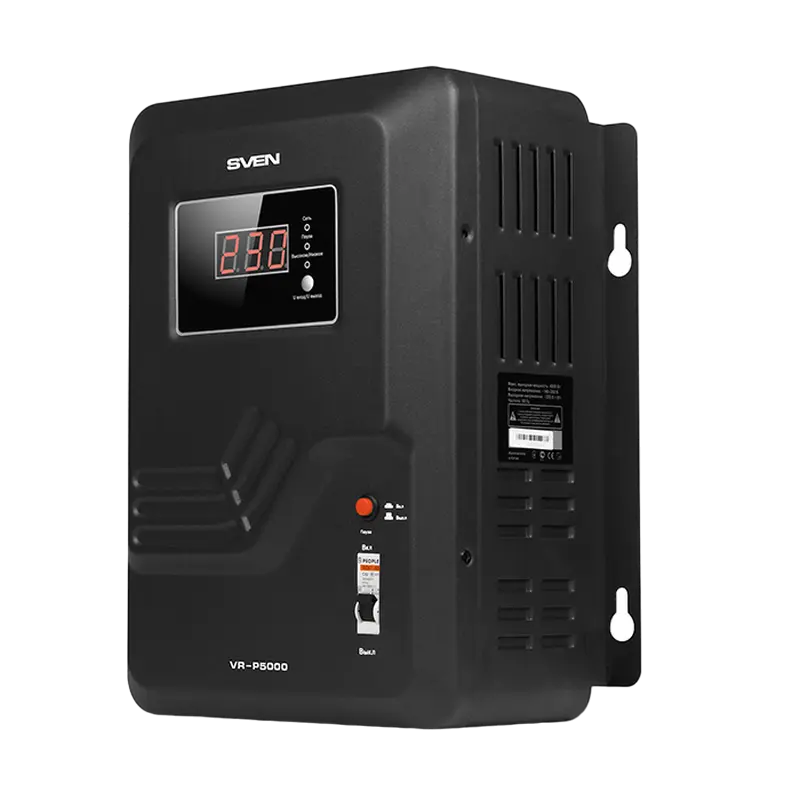 Stabilizer Voltage SVEN VR-P 5000 max.3300W, Input/Output Connectors - terminals