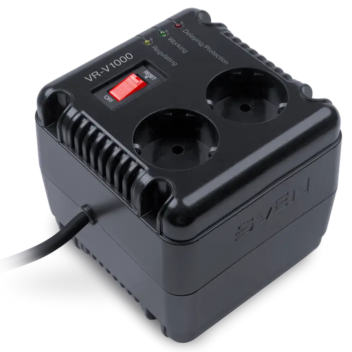 Stabilizer Voltage SVEN VR-V1000 max.500W, Output sockets: 2 × CEE 7/4