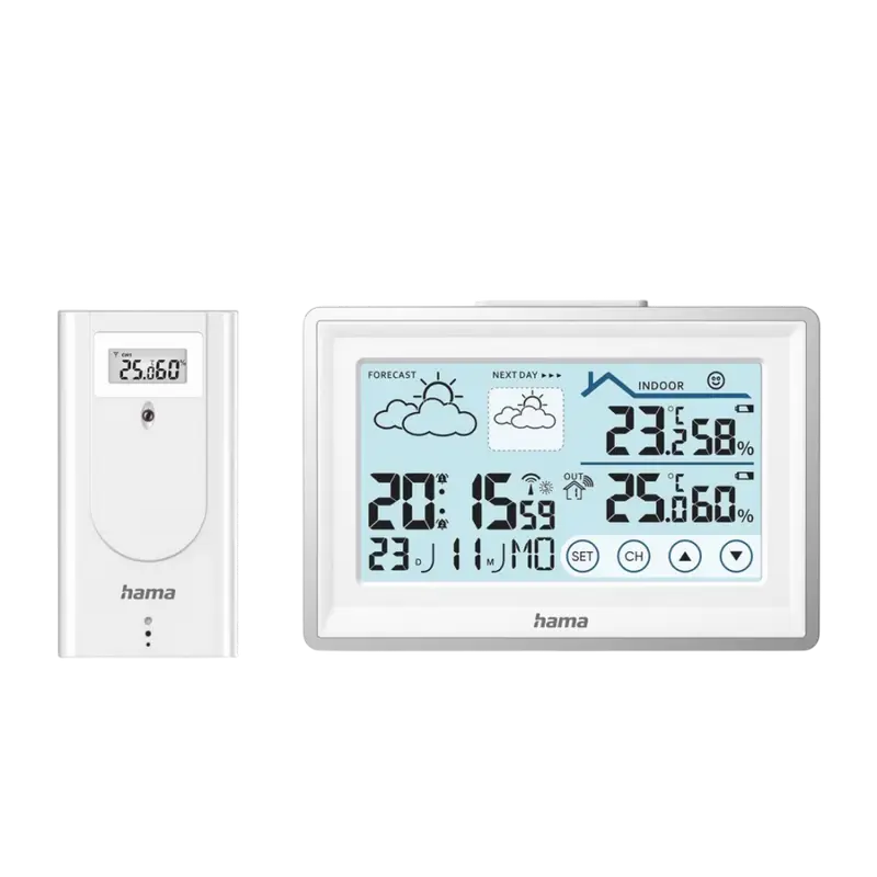 Statie Meteo Indoor and Outdoor Hama Bahamas 222228 White