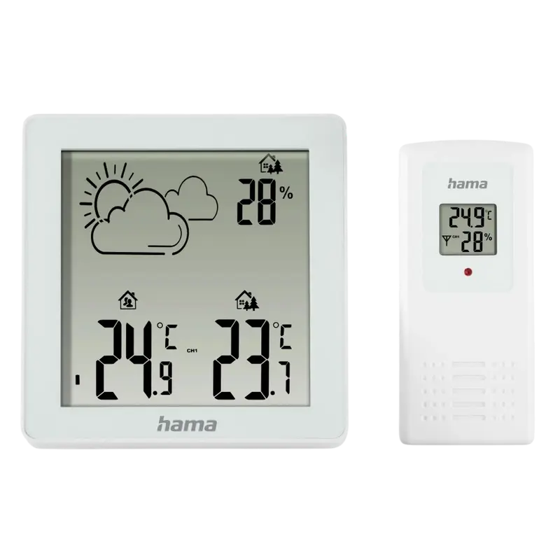 Statie Meteo Indoor & Outdoor Hama Zakynthos 222234 White