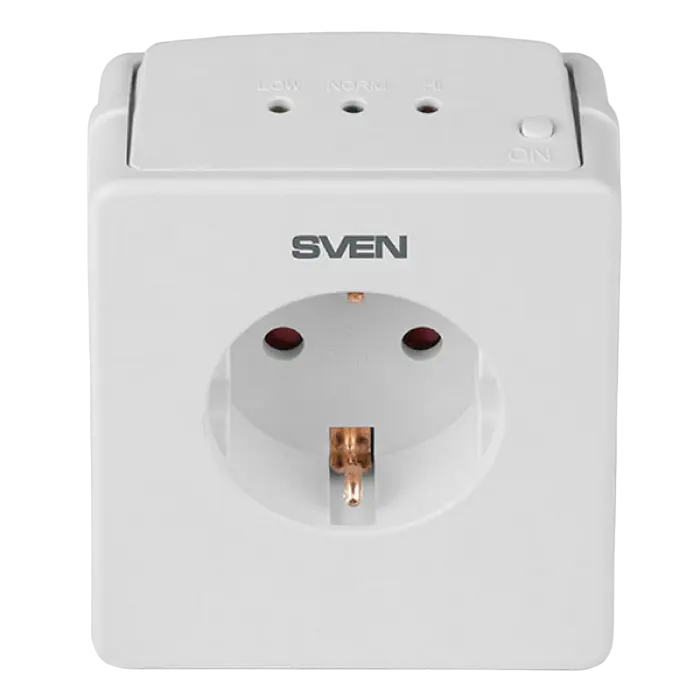 Surge Protector Sven OVP-15P 1Sockets, White, flame-retardant
