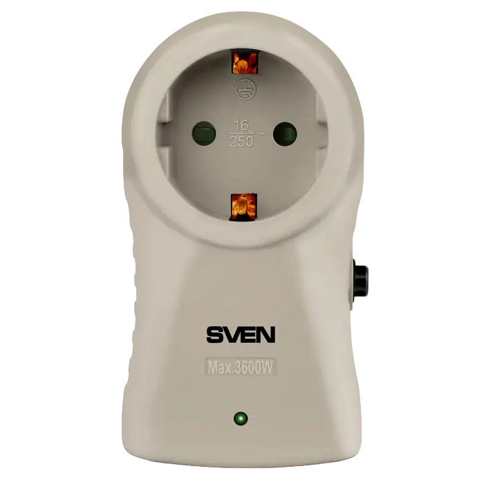 Surge Protector Sven SF-S1 1Sockets, Grey, flame-retardant