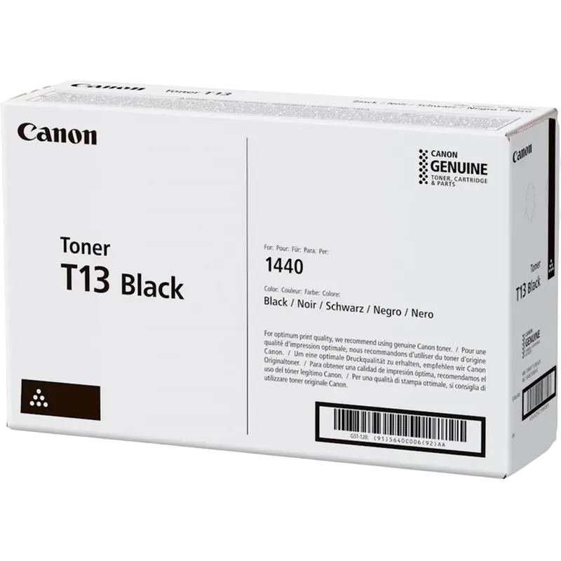 Canon Toner Cartridge T13 Black (10.600 pages 5%), for i-SENSYS X 1440i
