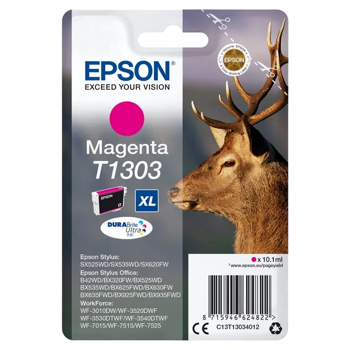 Cartuș cerneală Epson Singlepack T1303 DURABrite Ultra Ink, Magenta