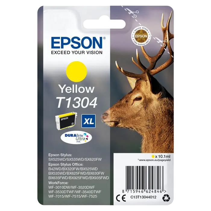 Cartuș cerneală Epson Singlepack T1304 DURABrite Ultra Ink, Yellow