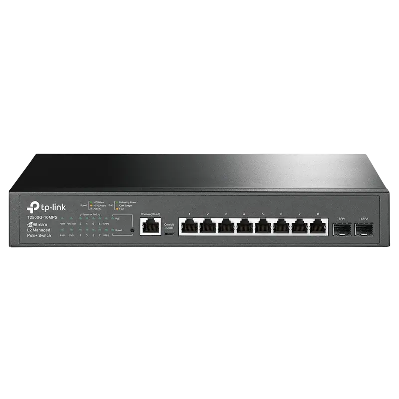TP-LINK T2500G-10MPS PoE SFP 116W