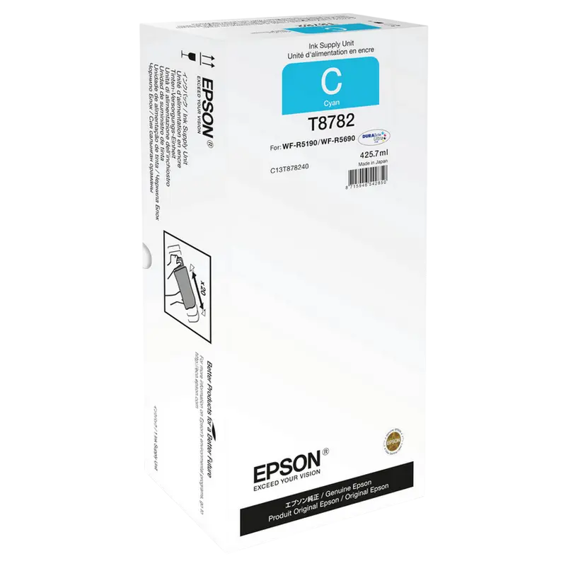 Consumabil cerneală Epson T878240, XXL Cyan, for WF-R5xxx series