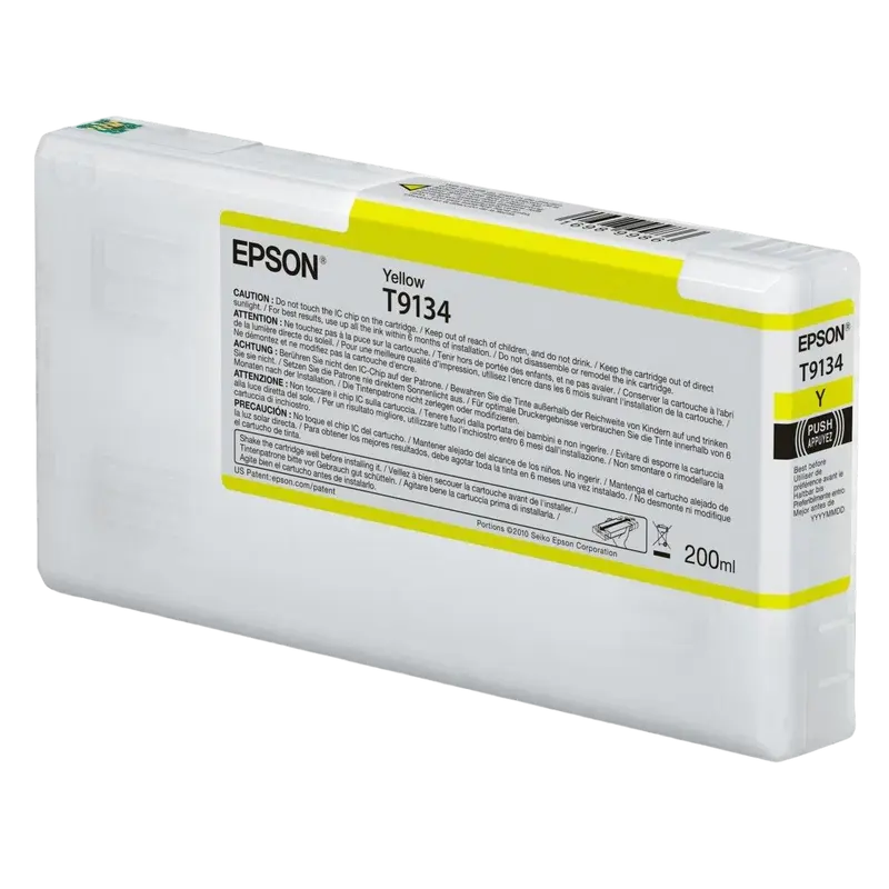 Cartuș cerneală Epson T9134, Yellow, 200ml