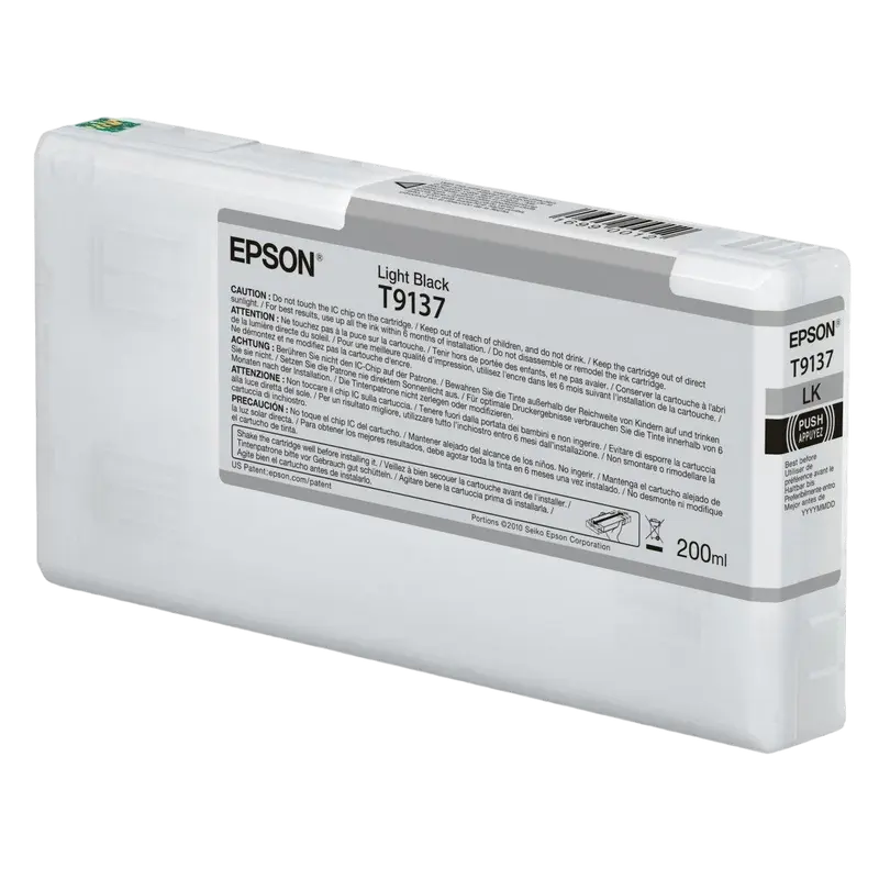 Cartuș cerneală Epson T9137, Light Black, 200ml